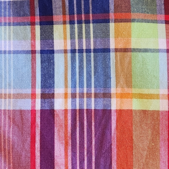 Ralph Lauren Boys Madras Plaid Short Sleeve Button-Down Size L Multicolored - Picture 5 of 9